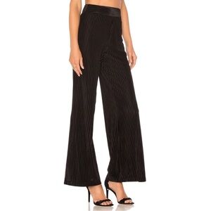 Tularosa Revolve Black Ribbed Velvet Flare Pants Size XS High‎ Rise